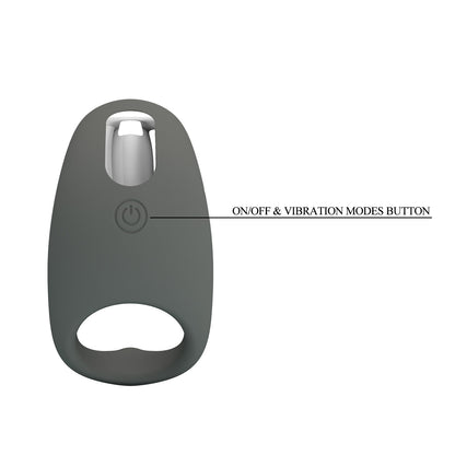 Pretty Love Master Ring Gemma Rechargeable Vibrating Cock Ring
