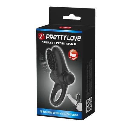Pretty Love Vibrant Penis Ring II - Black