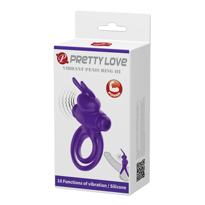 Pretty Love by Baile Vibrant Penis Ring III - Purple