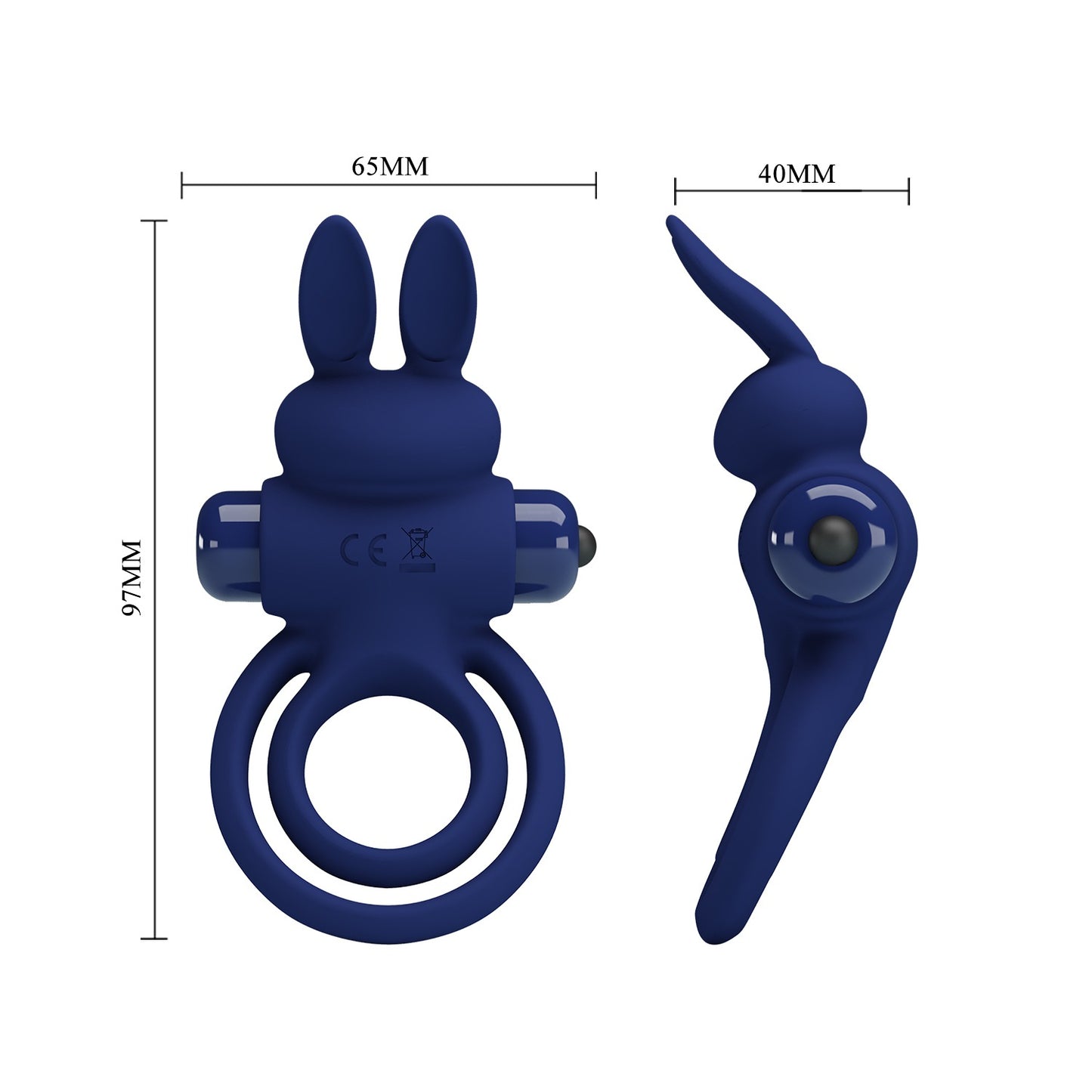Pretty Love Darey Powerful Rabbit Vibrating Cock Ring