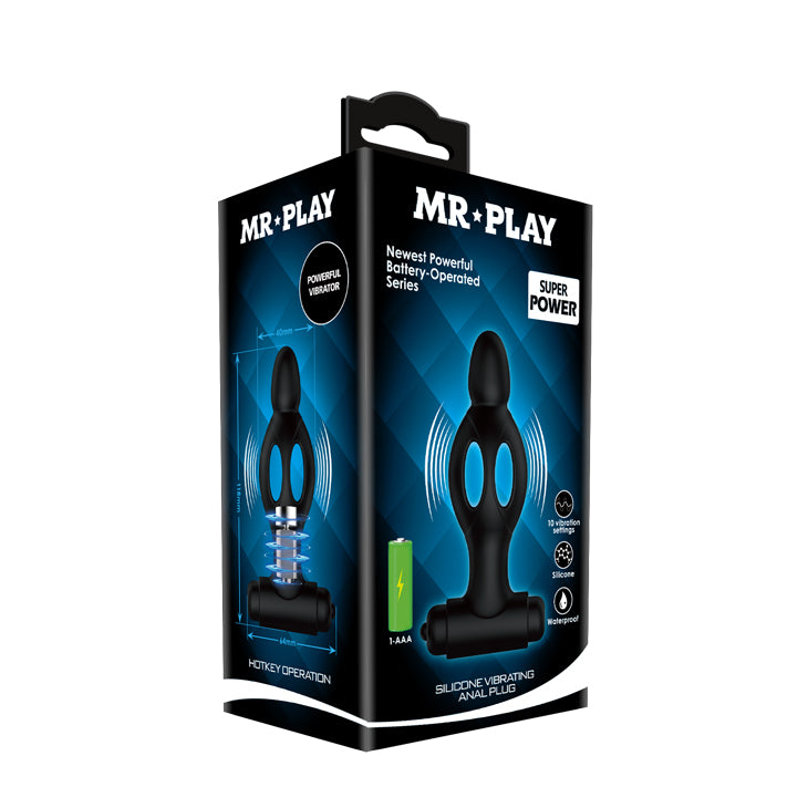 Mr Play by Baile Silicone Vibrating Anal Plug