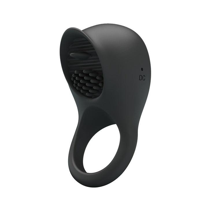 Pretty Love Rechargeable Ring Shaking II Cock Ring with Clit Licking