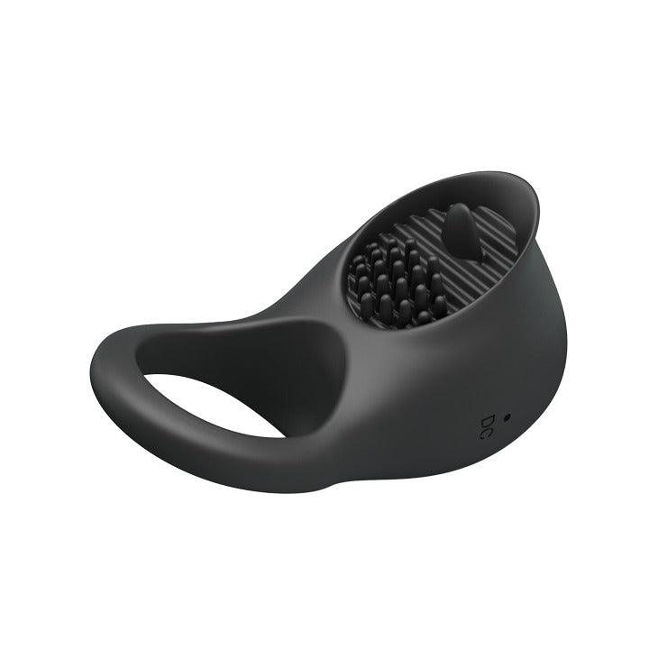 Pretty Love Rechargeable Ring Shaking II Cock Ring with Clit Licking