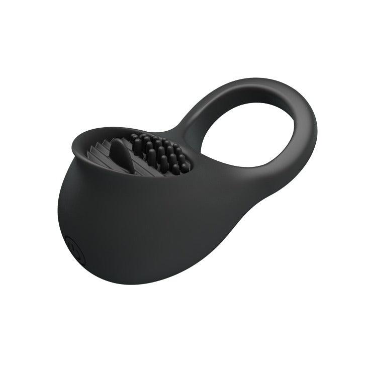 Pretty Love Rechargeable Ring Shaking II Cock Ring with Clit Licking