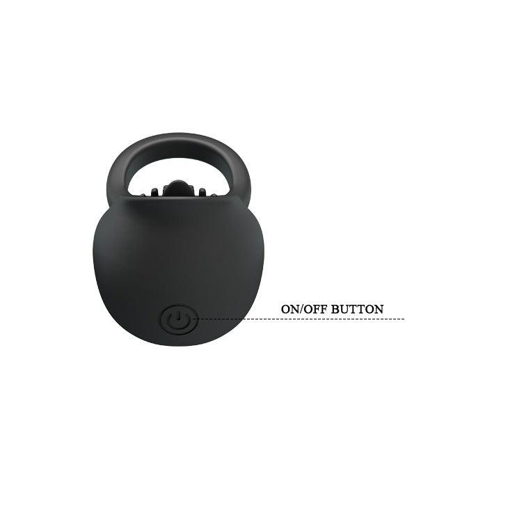 Pretty Love Rechargeable Ring Shaking II Cock Ring with Clit Licking