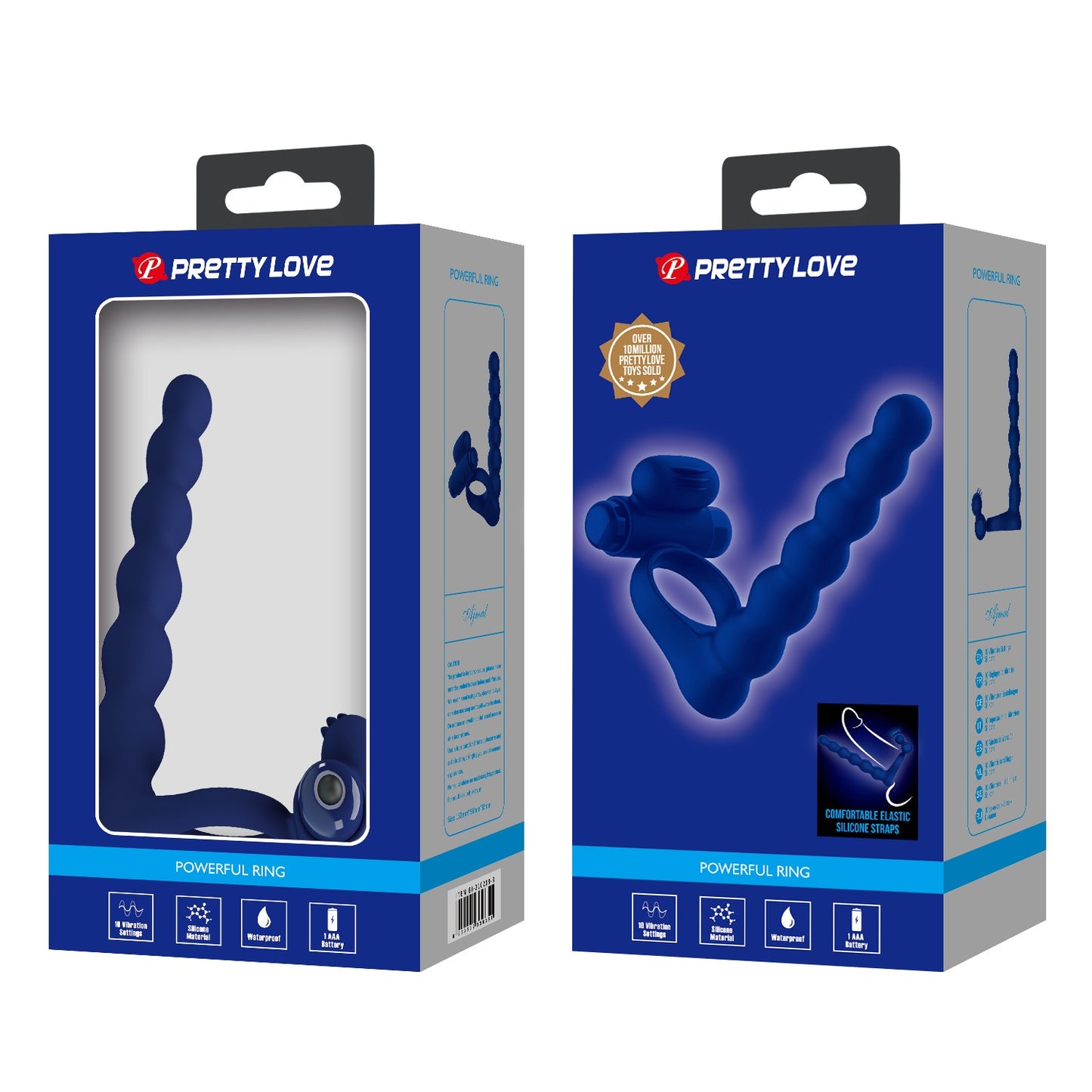 Pretty Love Ajmal Powerful Double Penetration Cock Ring