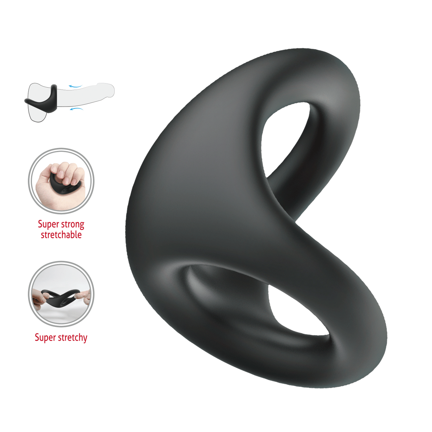 Crazy Bull Nestor Super Stretchy Ball Stretcher Cock Ring