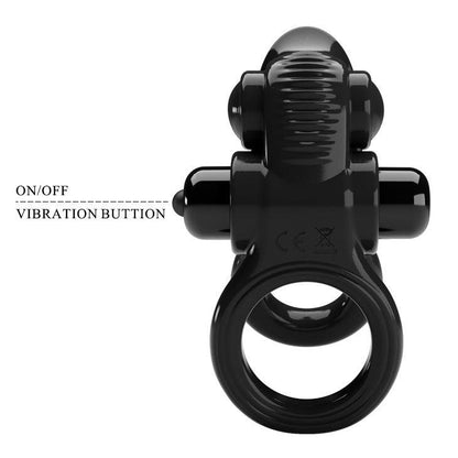 Pretty Love Vibrating Clit Flicker Cock Ring
