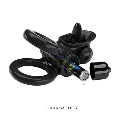Pretty Love Vibrating Clit Flicker Cock Ring