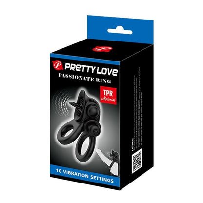 Pretty Love Vibrating Clit Flicker Cock Ring