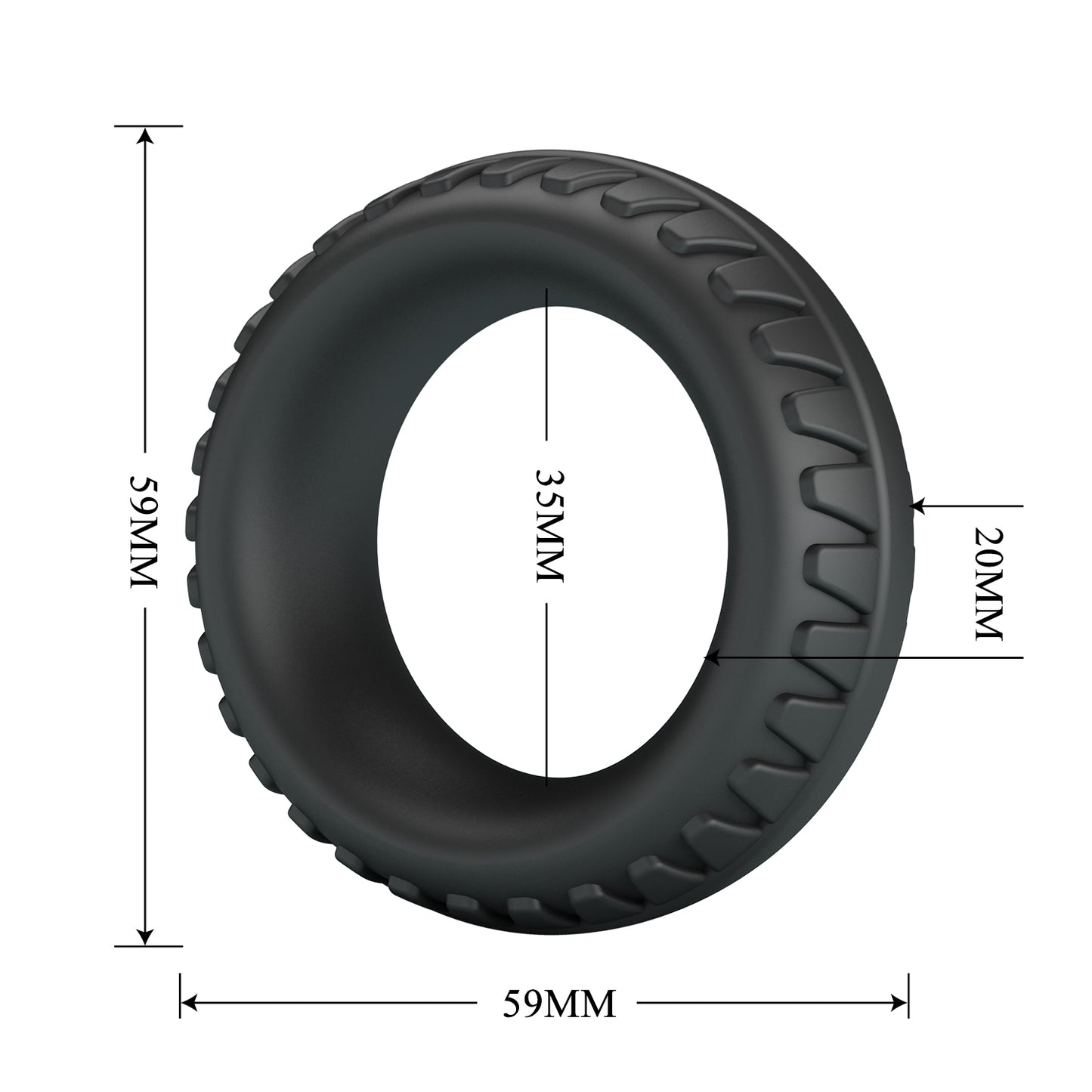 Crazy Bull Merritt Silicone Cock Ring
