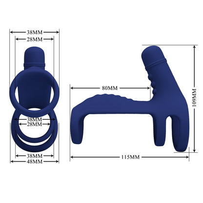 Pretty Love Elish Powerful Vibrating Cock Ring