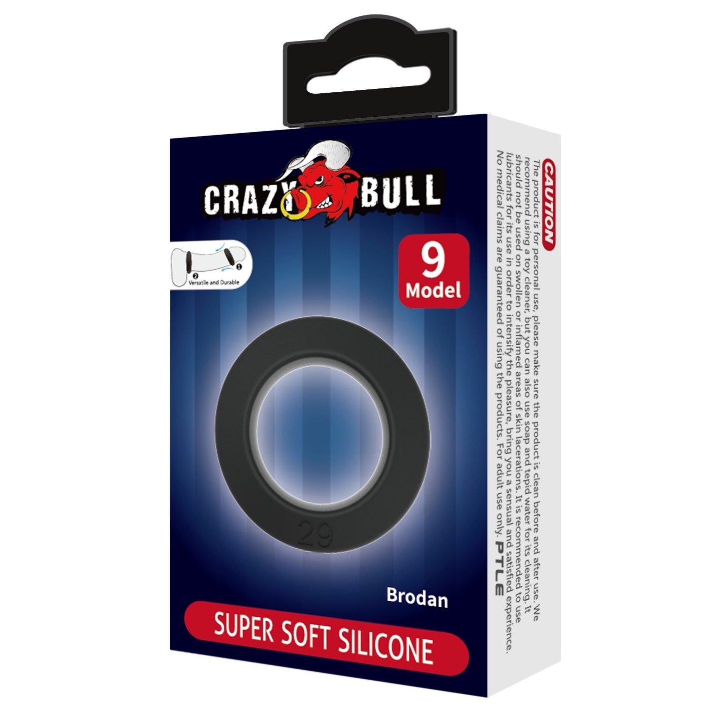 Baile Crazy Bull Brodan Silicone Cock Ring