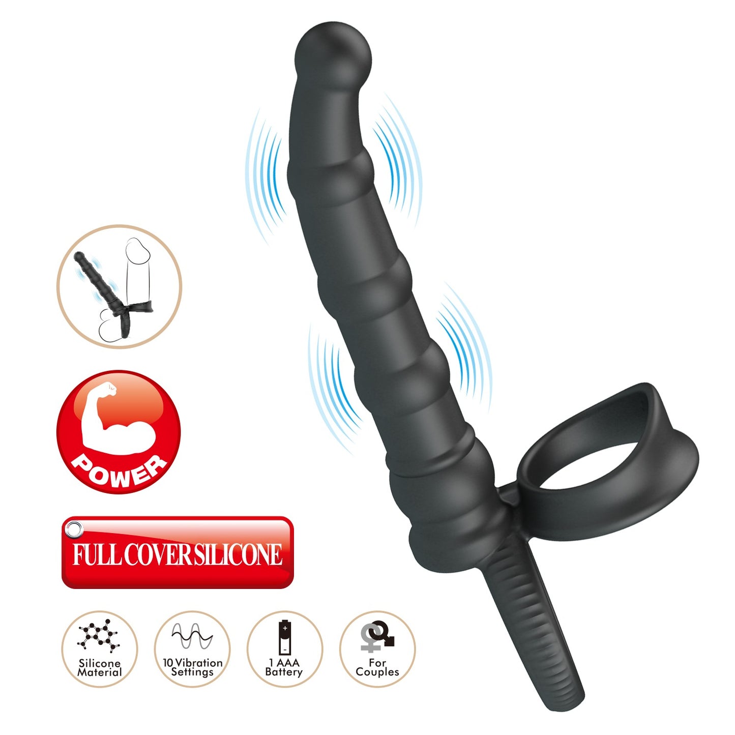 Pretty Love Tatum Vibrating Double Penetration Prober