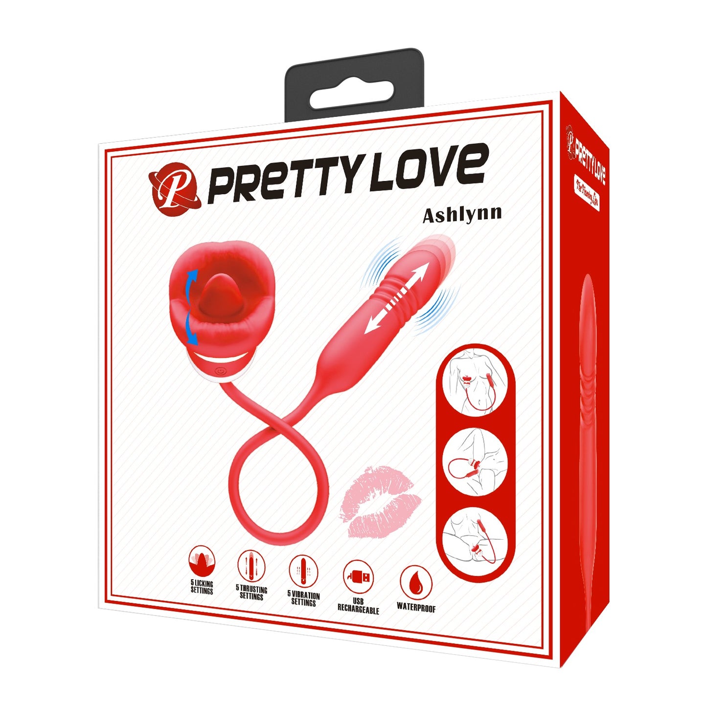 Pretty Love Ashlynn Flaming Lips Licking Tongue with Thrusting Bullet