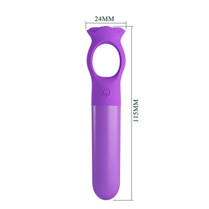Pretty Love Gianna Mini Massager with Rose Handle