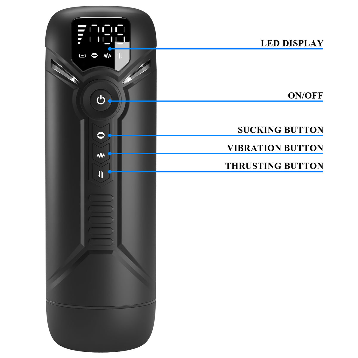 Pretty Love Aetolia Rechargeable Trusting & Sucking Masturbator
