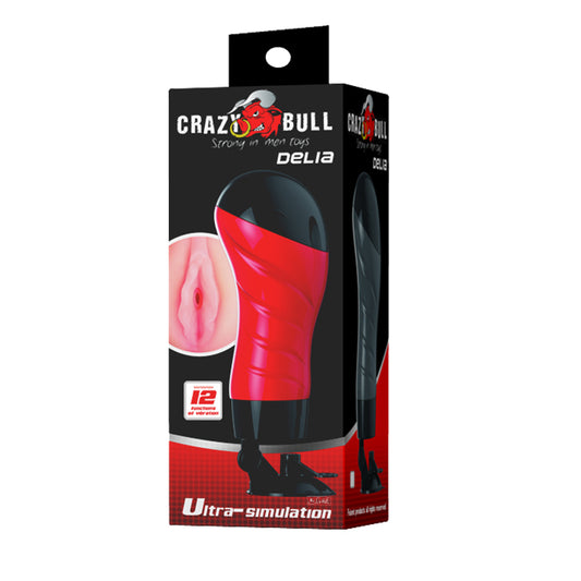 Crazy Bull Delia Vibrating Vagina Masturbator - Light