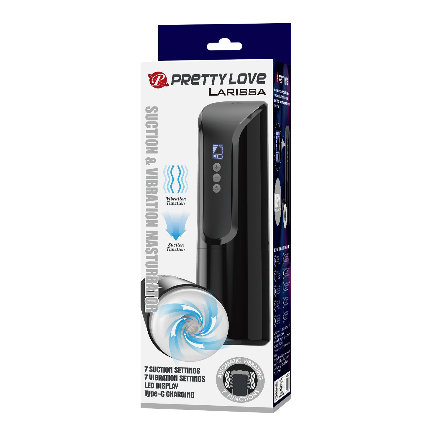 Pretty Love Larissa Vibrating & Suction Masturbator