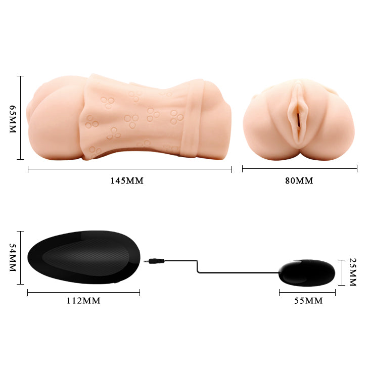 Crazy Bull by Baile Realistic Snug Fit 3D Vagina Vibrating Masturbator