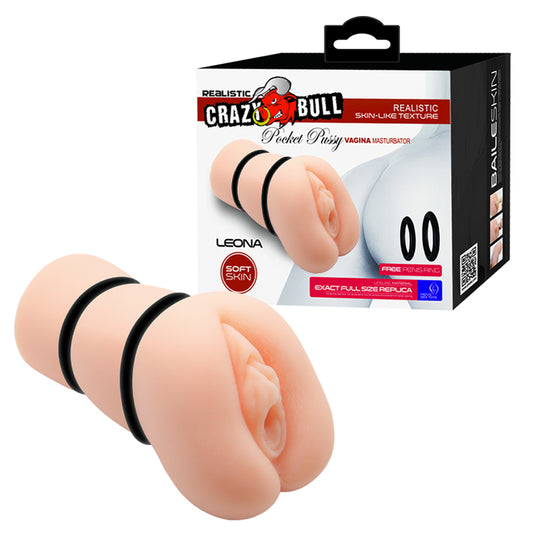 Crazy Bull Leona Realistic Vagina 2-Ring Stoker