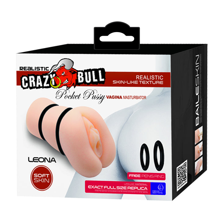 Crazy Bull Leona Realistic Vagina 2-Ring Stoker
