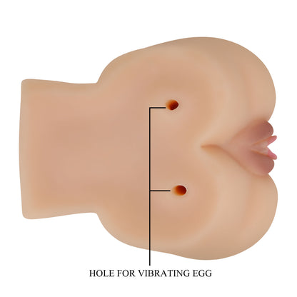 Crazy Bull Kylie Full Size Replica Double Entry Vibrating Masturbator