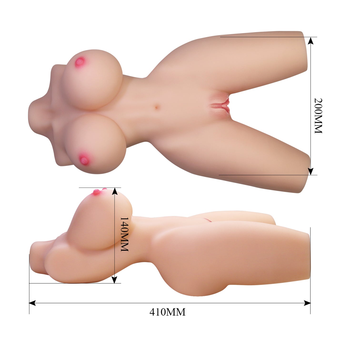 Crazy Bull Lily Realistic Vaginal & Anal Posable Thighs Body Masturbator 4kg