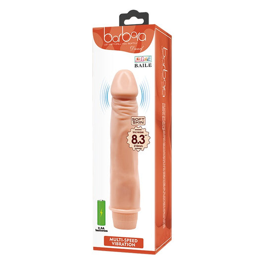 Baile Barbara 8.3" Realistic Multi-Speed Dildo Dwarf - Light