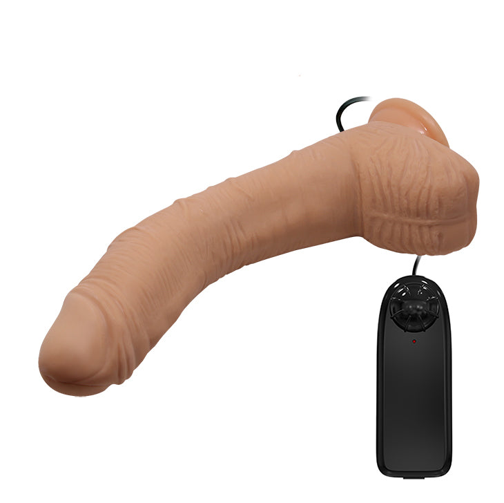 Beautiful Encounter Alex 11" Realistic Curved Vibrating Dildo