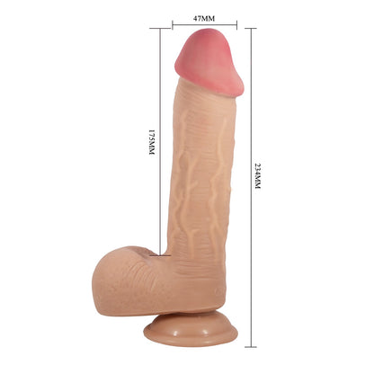 Pretty Love Emeka 9.2'' Realistic Dildo with Balls