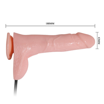 Baile Inflatable Manual Inflation Dildo - Light