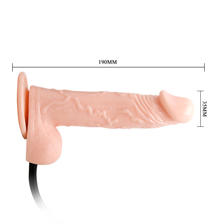 Baile Inflatable Manual Inflation Dildo - Light