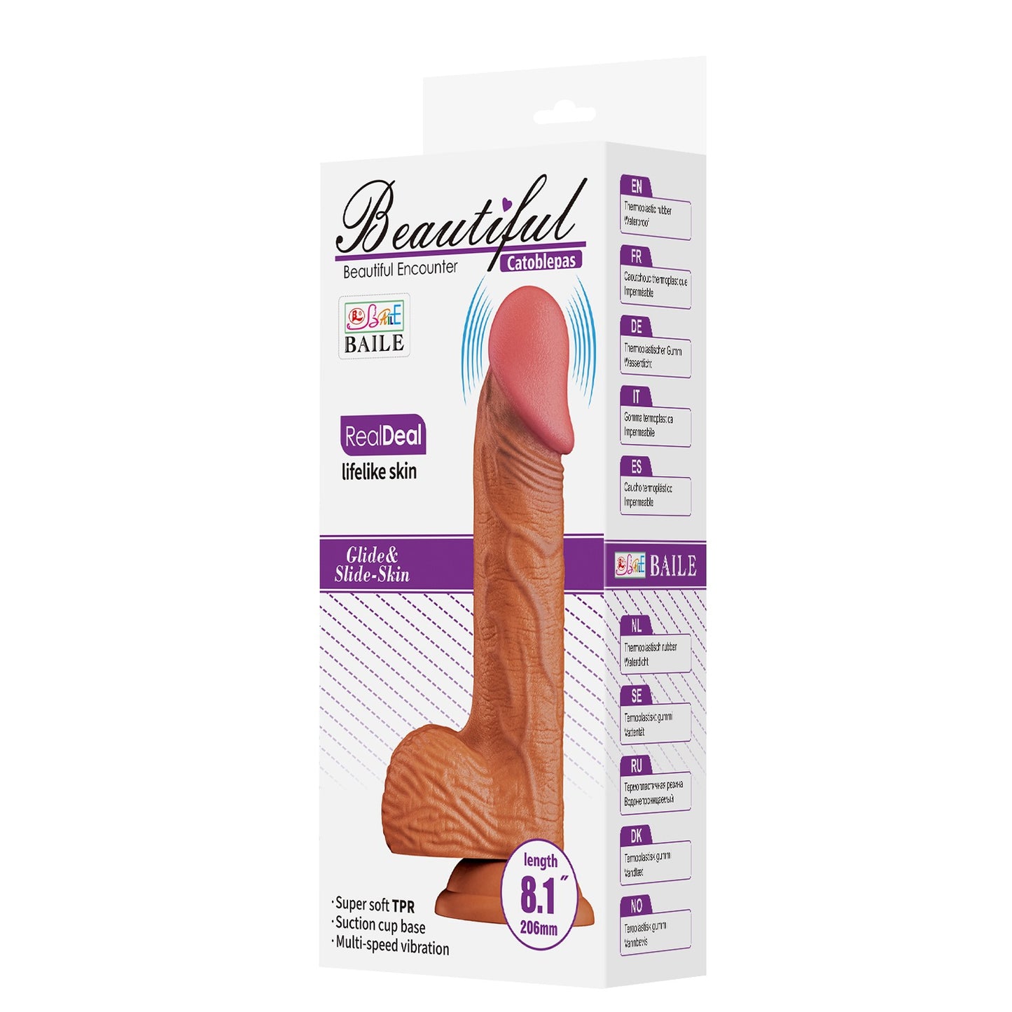 Beautiful Encounter Catoblepas 8.1" Realistic Vibrating Dildo