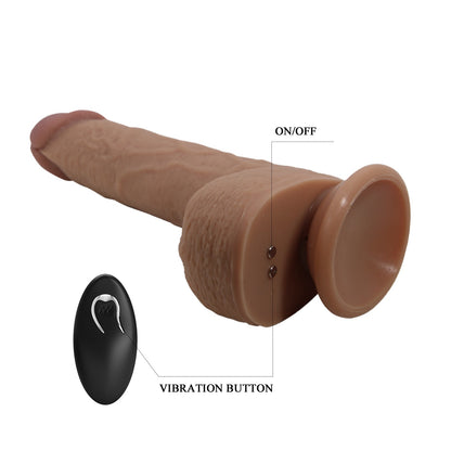 Pretty Love Tommy 8.9" Thrusting & Vibrating Dildo with Remote Control