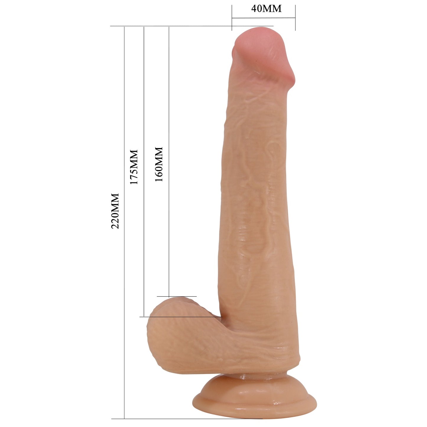 Pretty Love Tallen 8.7" Sliding Skin Realistic Dildo