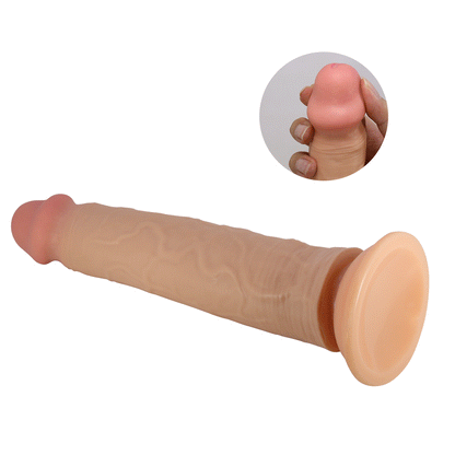Pretty Love Sharife 10" Sliding Skin Dildo