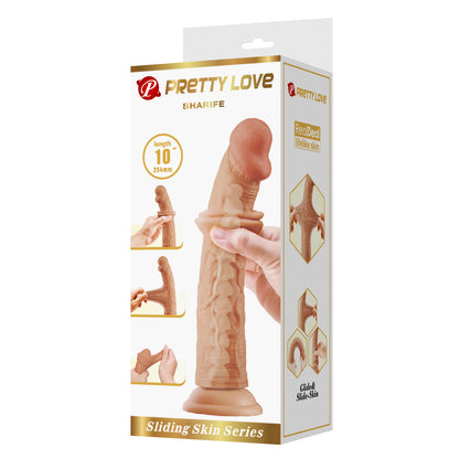 Pretty Love Sharife 10" Sliding Skin Dildo