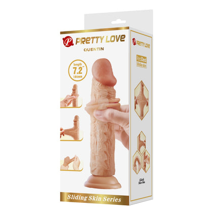 Pretty Love Quentin 7.2" Sliding Skin Realistic Dildo