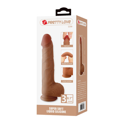Pretty Love Lisle 8.1" Super Soft Liquid Silicone Dildo