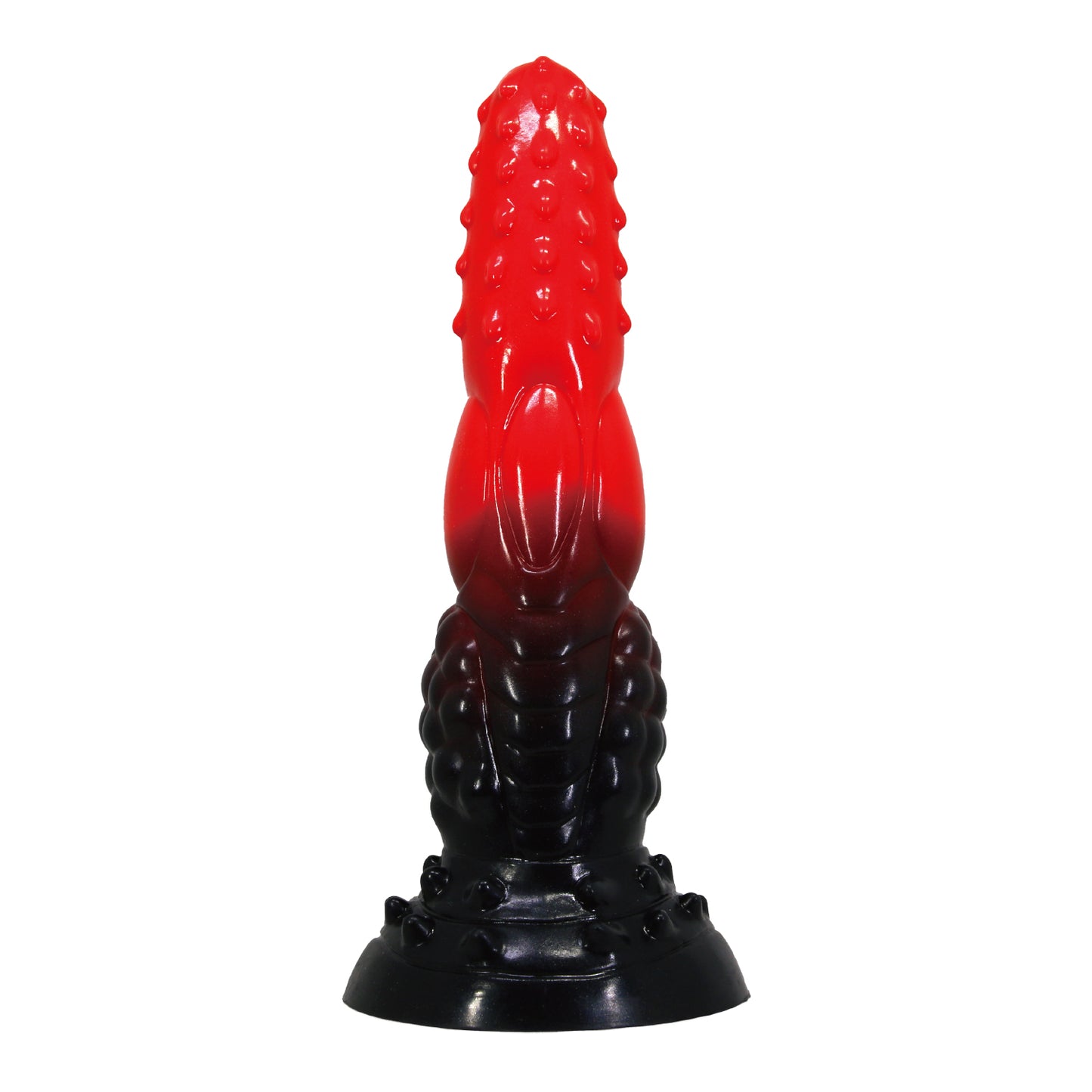 Power Monsters 9.6" Fire Dragon Rippled Silicone Dildo