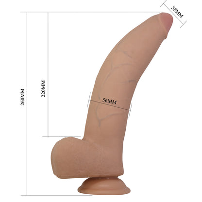 Pretty Love Quinlan 10.2" Sliding Skin Soft Touch Dildo