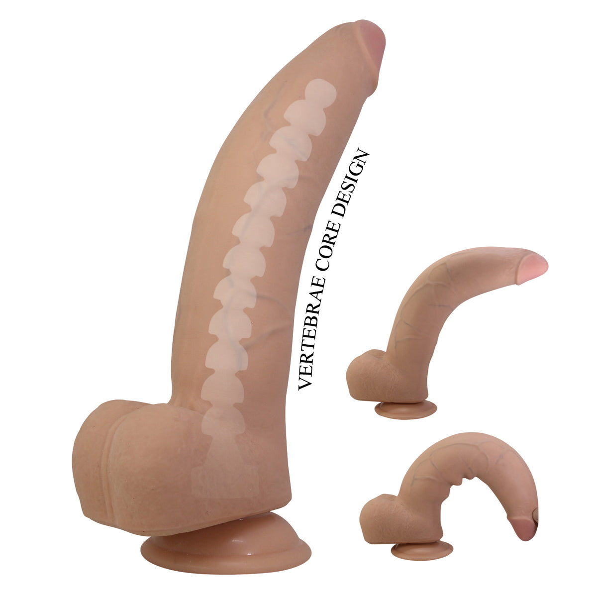 Pretty Love Xander 7.9" Soft Touch Sliding Skin Dildo