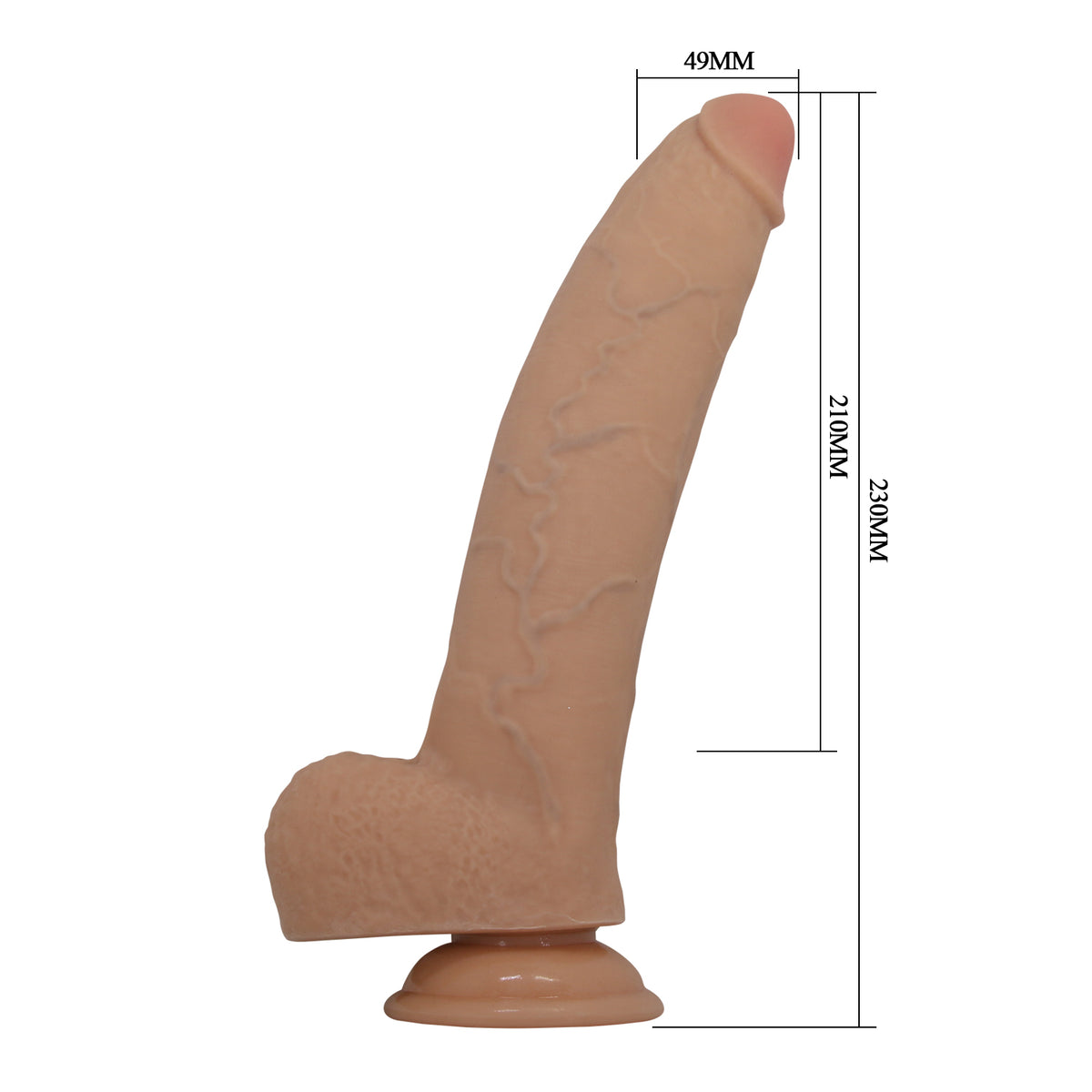 Pretty Love Fabian 9.1" Soft Touch Realistic Dildo