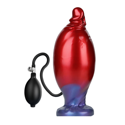 Power Monsters Shadow Behemoth 8.6" Rippled Inflatable Dildo