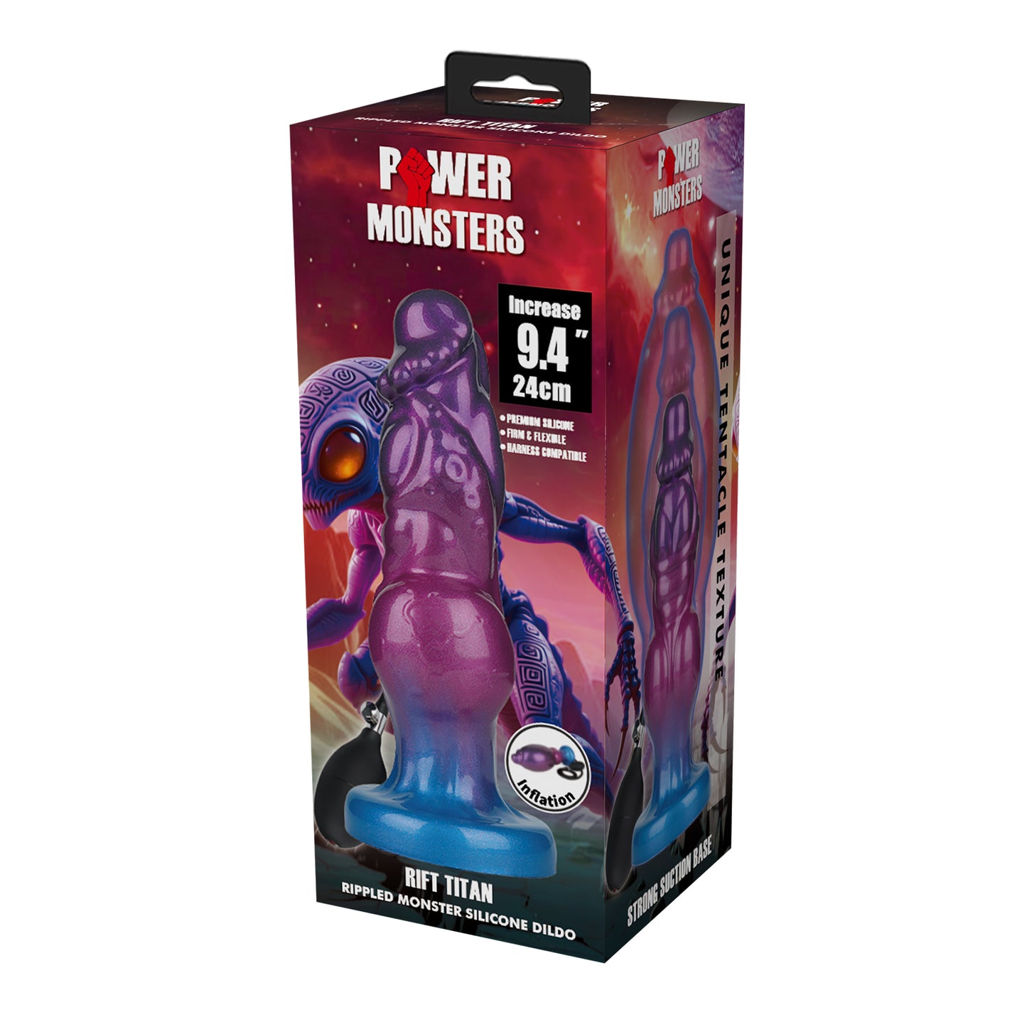 Pretty Love Rift Titan 9.4" Power Monsters Inflatable Dildo