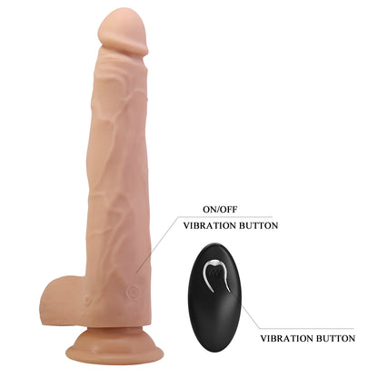 Pretty Love Nolan Thrusting & Rotating 9.7" Dildo with Remote Control