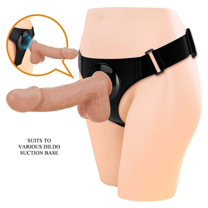 Pretty Love Jerry Universal Strap-On Harness with 7.6'' Dildo