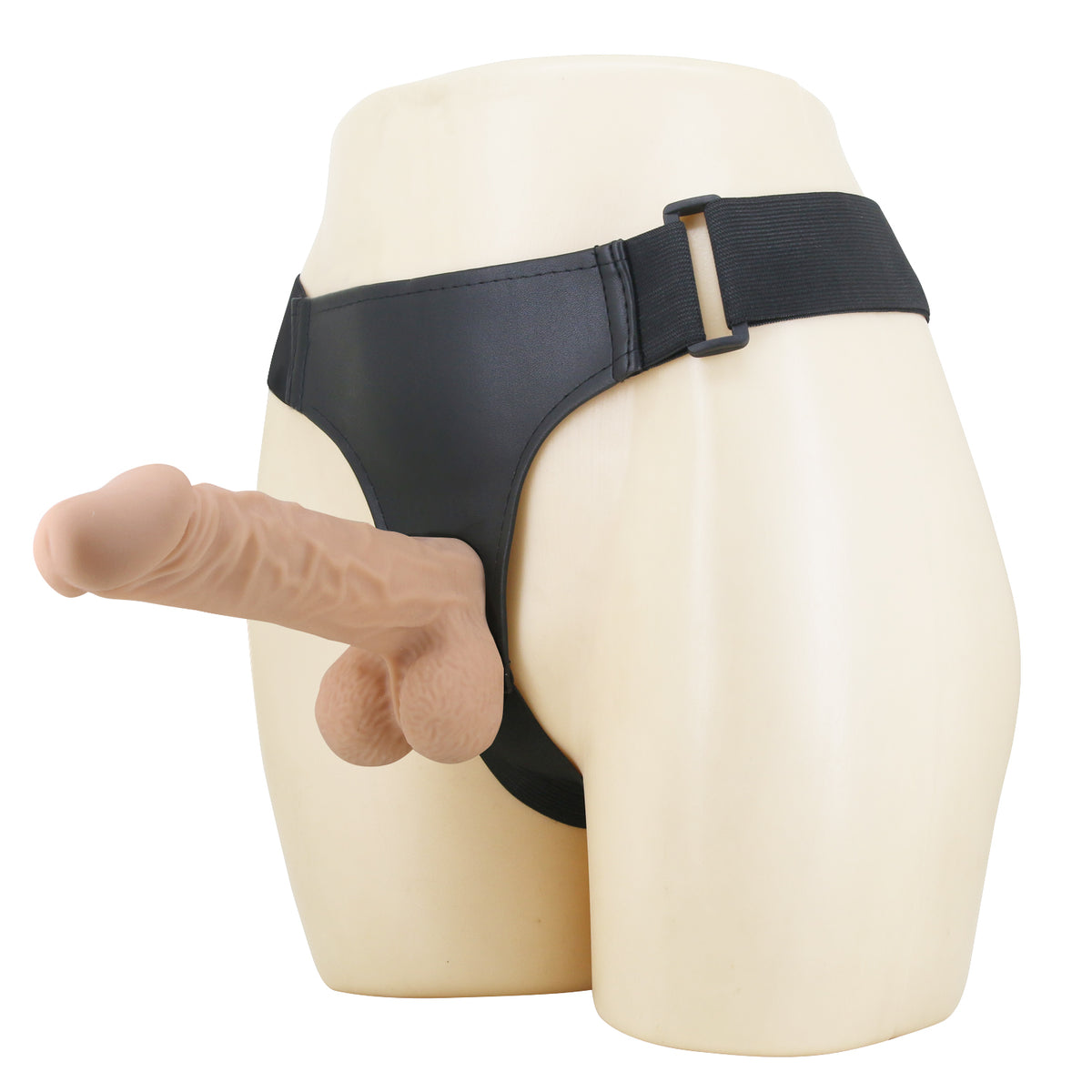Pretty Love Jolyon Strap-On Harness 8.66" Realistic Sliding Skin Dildo