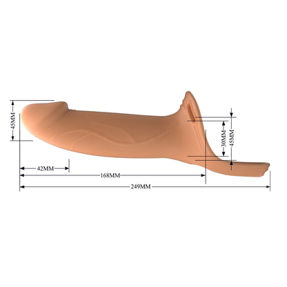 Pretty Love Landon Universal Strap-On Harness with 6.6" Dildo